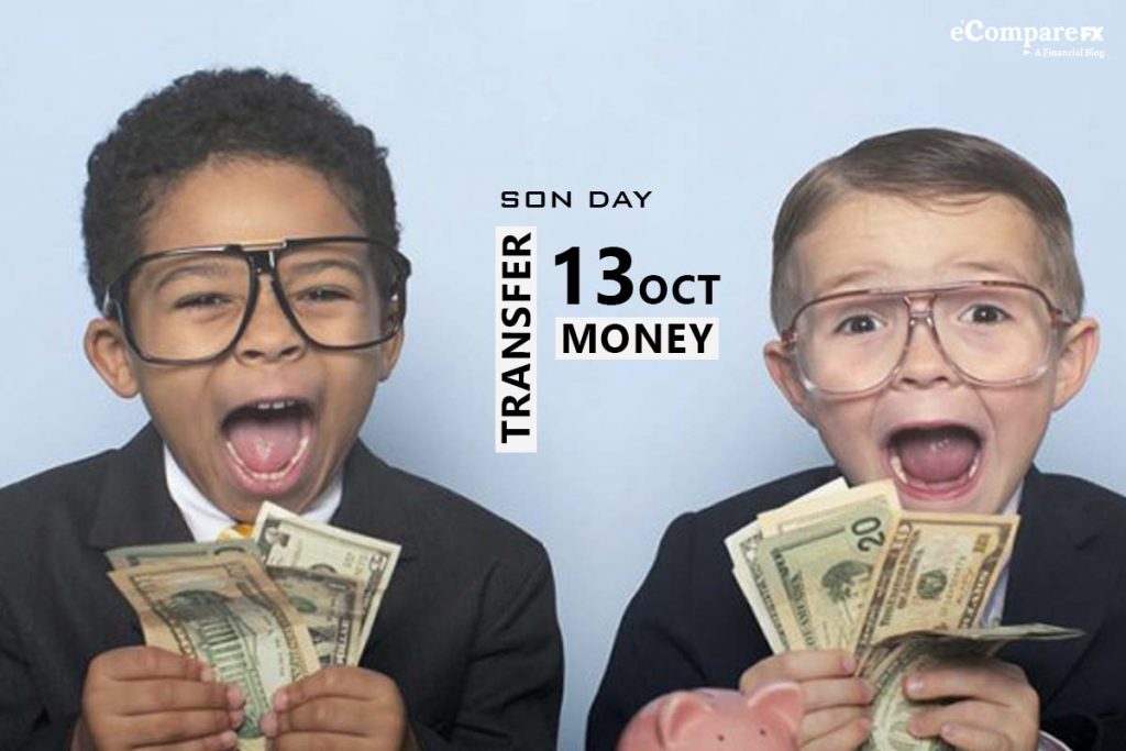 13 October is the day to transfer money to your son