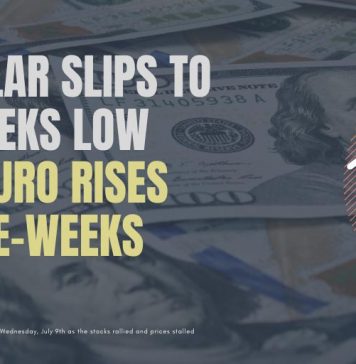 US Dollar Slips To Two-Weeks Low While Euro Rises to Three Weeks High